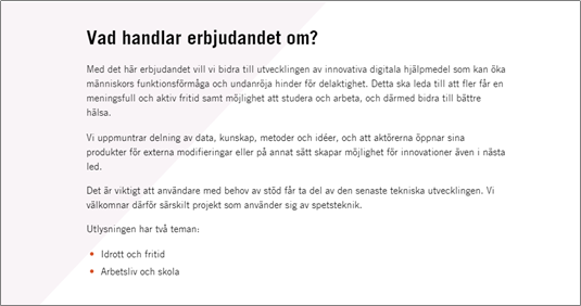 Exempelbild på ett textblock