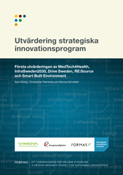 Book cover Utvärdering strategiska innovationsprogram